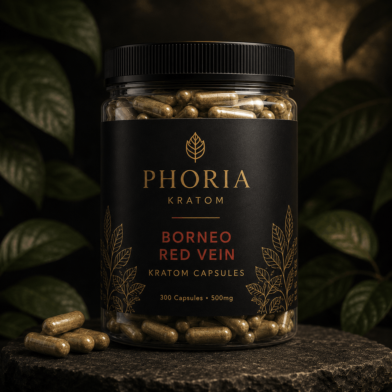 Phoria Borneo Red Vein Kratom Capsules