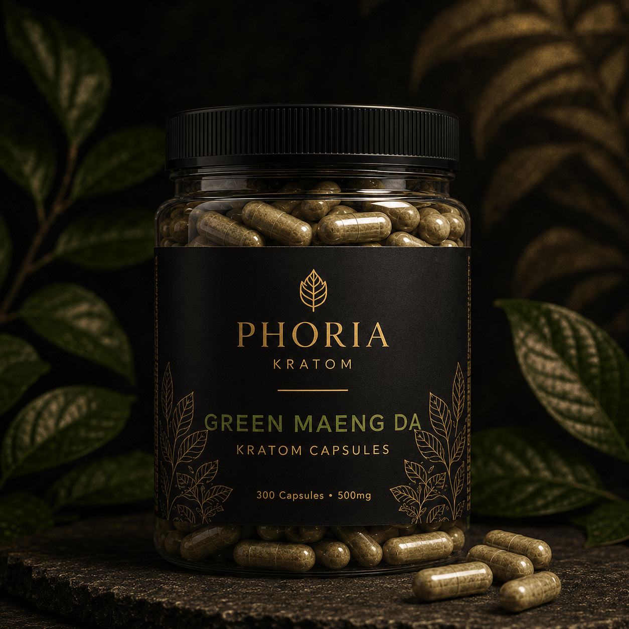 Phoria Green Maeng Da Kratom Capsules