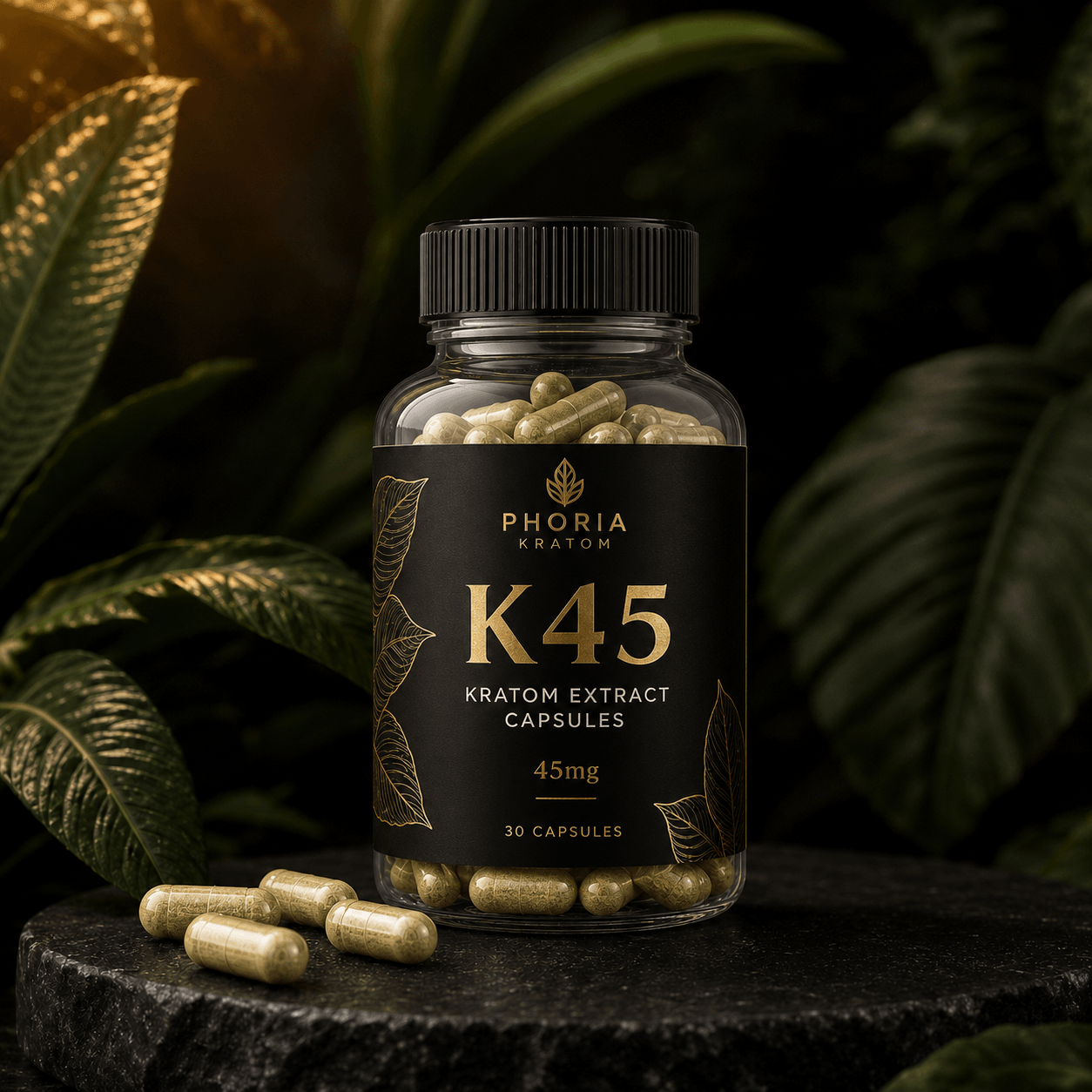 K45 Kratom Extract Capsules