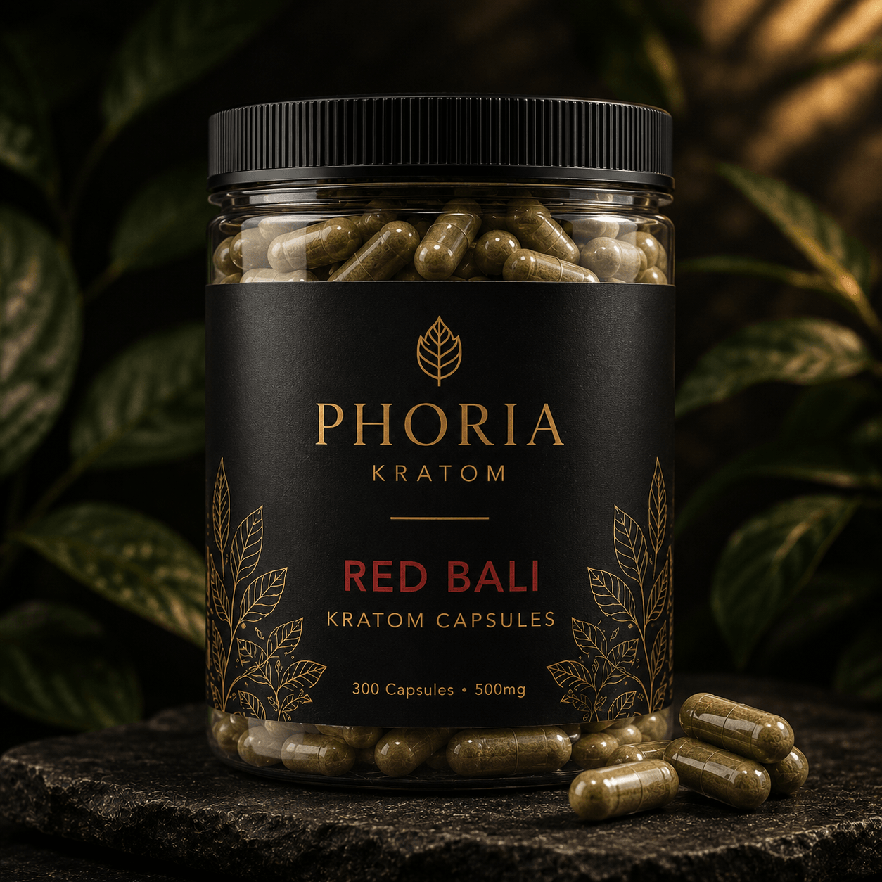 Phoria Red Bali Kratom Capsules