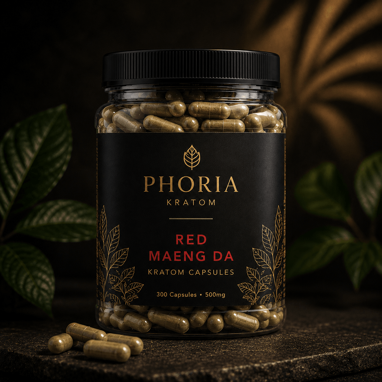 Phoria Red Maeng Da Kratom Capsules