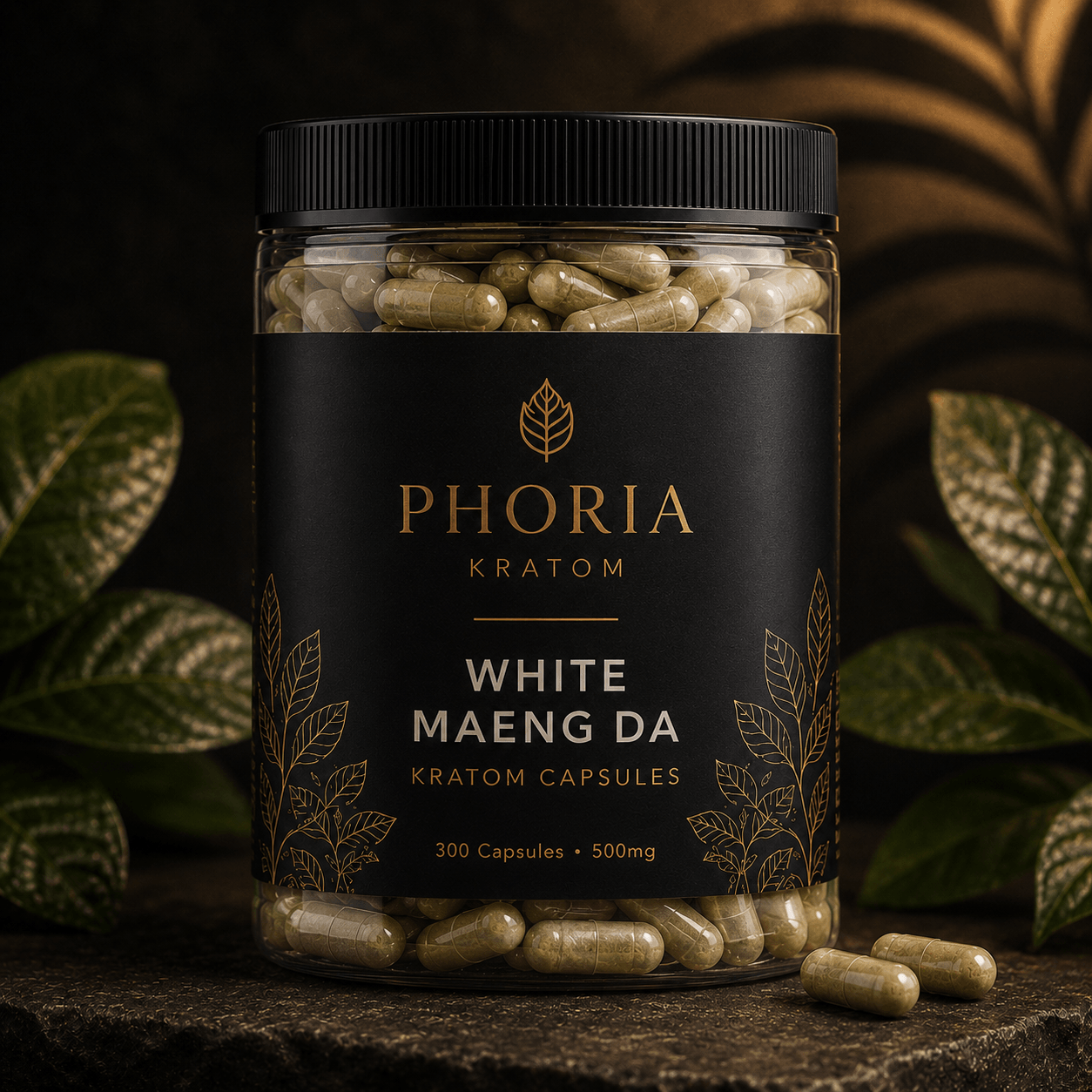 Phoria White Maeng Da Kratom Capsules