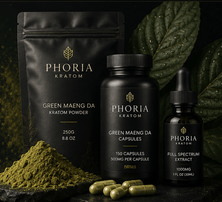 Phoria Kratom product lineup